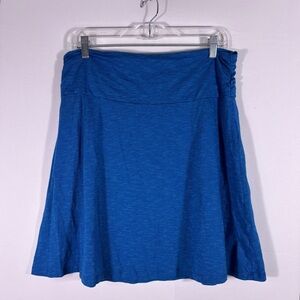 Toad&Co Vibrant Blue A-Line Mini Skirt Size Large